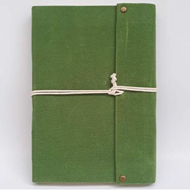 Imagem de Diários de Viagem em Lona Caderno Grande 200 Folhas (Verde Pistache)