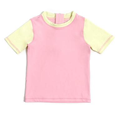 Imagem de Infanti Camisa Manga Curta Rosa E Amarelo - Tam 2