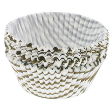 Imagem de Norpro Taças para Muffin Gold Swirl (espiral), pacote com 75