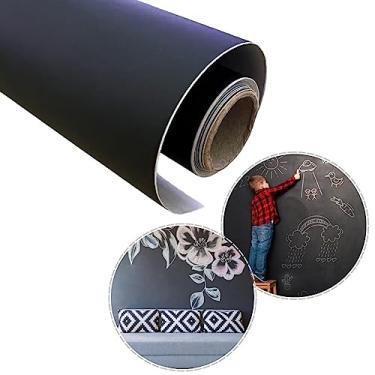 Imagem de Papel de Parede Adesivo Lousa Quadro Negro para Escrever com Giz Decorativo 8mx45cm