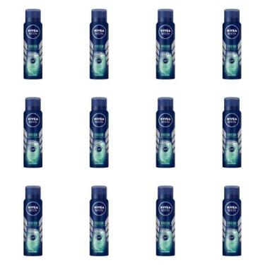 Imagem de Nivea Fresh Active Desodorante Aerosol Masculino 150ml (Kit C/12)
