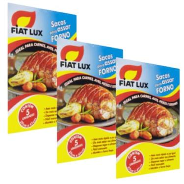 Imagem de Saco Para Assar Frango Costela Forno E Microondas Fiat Lux 15 Unidades