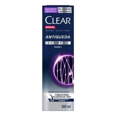 Imagem de Shampoo Antiqueda Clear Men Derma Solutions Passo 1 300ml - Clean & Cl