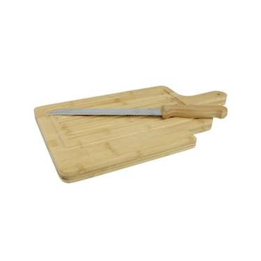 Imagem de Tábua para Corte Dynasty em Bambu com Faca - 40 cm