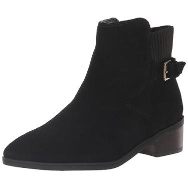 Imagem de Bella Vita Botas femininas Dora, Couro de camurça preta, 7.5