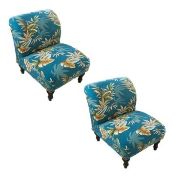 Imagem de Capa de cadeira sem braços, capa elástica para cadeira, chinelo impresso, capas protetoras de móveis para sala de jantar, hotel (Color : Style 3, Size : 2)