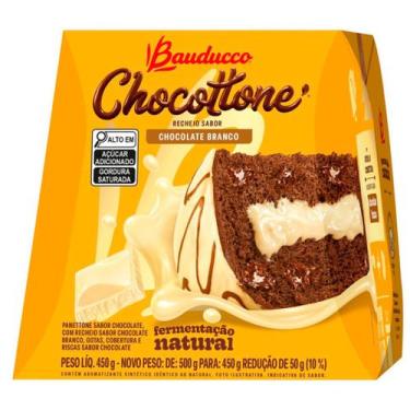 Imagem de Chocottone Maxi Recheio Sabor Chocolate Branco 450Gr - Bauducco