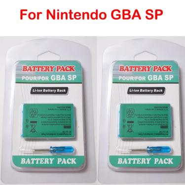 Imagem de Bateria recarregável Li-ion para Nintendo GBA SP  Gameboy Advance SP  Bateria de substituição com