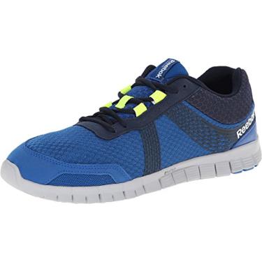 Imagem de Reebok Z Fury Tempo Tênis de corrida masculino, Azul Impacto/Azul Marinho/Aço Amarelo Solar, 9