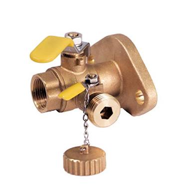Imagem de Midline Valve Válvula esférica de porta completa IJ7U334 com limpeza e flange, latão, 1-1/2" FIP