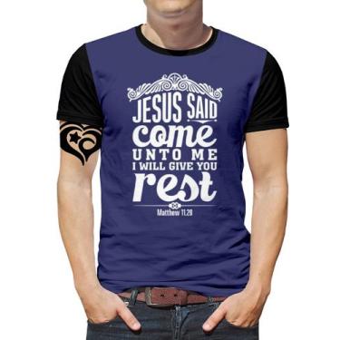 Imagem de Camiseta Jesus Plus Size Gospel Criativa Masculina Roupa Aze - Alemark