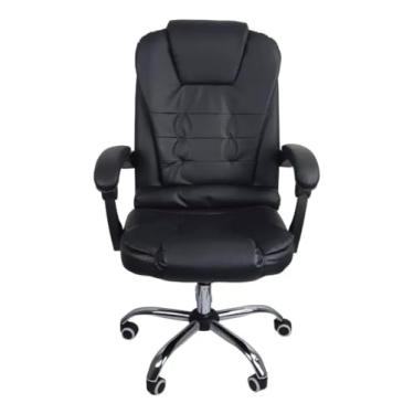 Imagem de Cadeira De Escritório Presidente Giratória Reclinável Cor:Preto