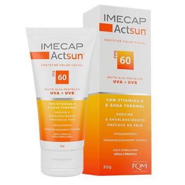 Imagem de Protetor Solar Facial Imecap Actsun Fps 60 Sem Cor 50G