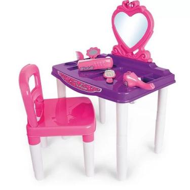 Imagem de Brinquedo Infantil Master Penteadeira Fashion Com Cadeira - Poliplac