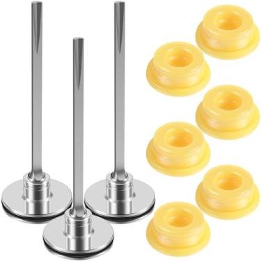 Imagem de 9 peças de reposição de chave de pistão e kit de para-choques compatíveis com nr832/nr65ak2/nv45ab2 peça de substituição de chave de pistão reutilizável acessórios de prego de ar para pistola de ar,