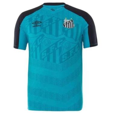 Imagem de Camisa Masculina Santos Treino 2022 Azul