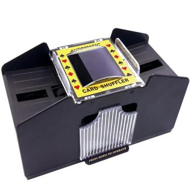 Imagem de Rareidel Baralho automático de cartas com 4 baralhos, máquina de revendedor de cartas, embaralhador de cartas elétrico de cassino para UNO, Blackjack, Texas Hold'em, Home Card Games