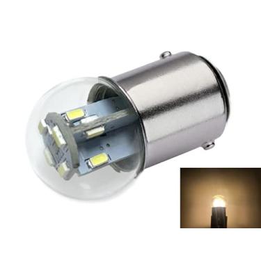 Imagem de Lâmpada de substituição de LED em miniatura #90 | 12/14 volts CA/CC | Estilo de base: BA15D | Substitui lâmpadas de filamento: #90, #68, #96, #1178 (branco quente; pacote com 1)