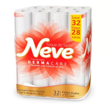 Imagem de PAPEL HIGIENICO NEVE FOLHA DUPLA FARDO COM 32 ROLOS DE 30M