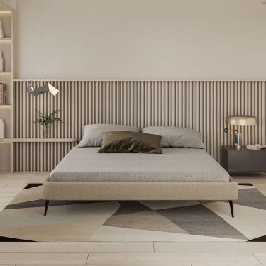 Imagem de Base Bi Partida Slim Casal em Linho sem Cabeceira Skybox