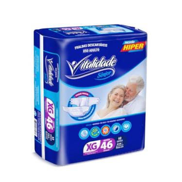 Imagem de Fralda Descartável Geriátrica Adulta Genérica Absorv Pacotão Revenda Fita XG 46