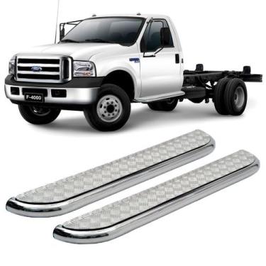 Imagem de Estribo F4000 1999 A 2019 Cabine Simples Chapa Cromado - SOLAR