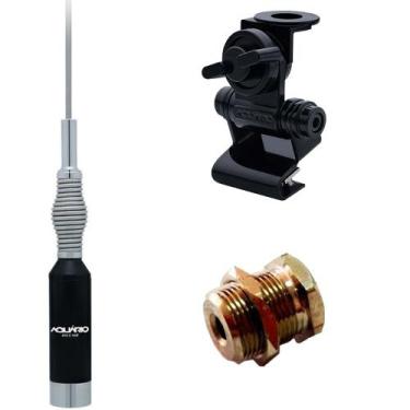 Imagem de Kit Enfeite Antena Vhf M-410c 1,50 metros + Suporte Bi-Articulado Port