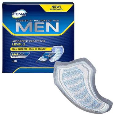 Imagem de Absorvente Masculino Tena Men tamanho Único - 10 unidades