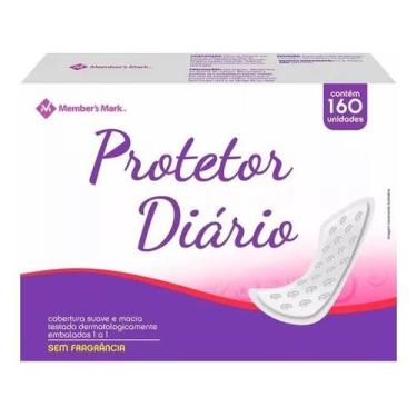 Imagem de Absorvente Protetor Diário 160 Unidades Sem Abas Sem Cheiro - Member's