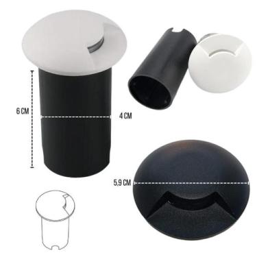 Imagem de Balizador De Embutir 1W Facho De Luz Angular Branco Quente - CBC