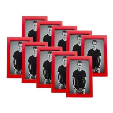 Imagem de Combo De 10 Porta Retratos 10X15 Mesa Ou Parede Aconchegante - Geral
