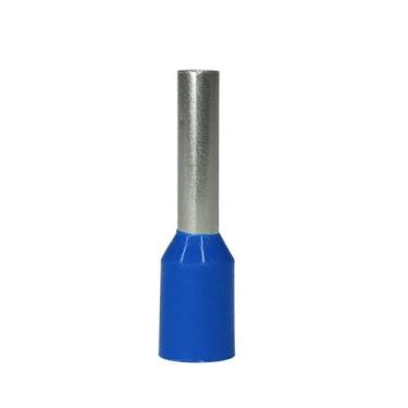 Imagem de Kit 250pçs Terminal Ilhós Estanhado Isolado Cobre Azul 2,5 mm Conector