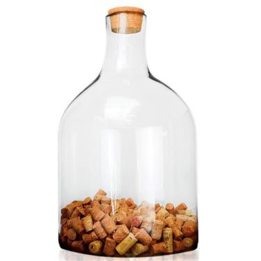 Imagem de 【Cozena】Garrafão Gigante Porta Rolha Vidro Grosso 30 Lts 60 Cm