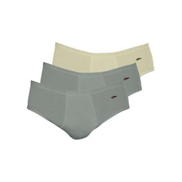 Imagem de Kit com 3 Cuecas Slip Zorba com Abertura 172 Colorido, Chumbo, M