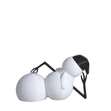 Imagem de Estatueta Snow - Amigos de Neve - Galanta, Branco/Preto