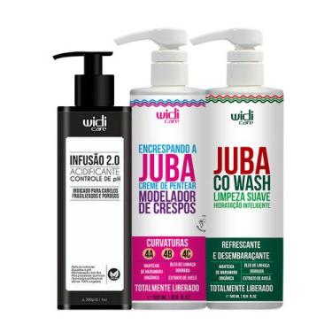 Imagem de Kit Encrespando, Cowash Juba, Acidificante Infusão Widi Care