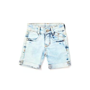 Imagem de Bermuda Jeans Lavagem Delaver Bebê Do 1 Ao 3 - King Boy, 2