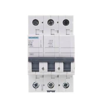 Imagem de Disjuntor din trifÃsico curva-c 10a 5sl1310-7mb   Siemens, Cinza