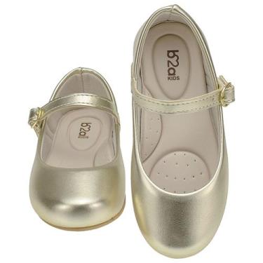 Imagem de Sapatilha Infantil menina  feminina Confortavel  2001 - Cor Dourada - 