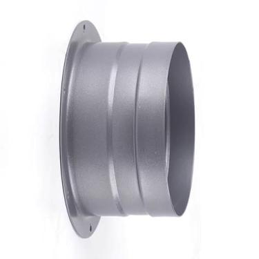 Imagem de Flange de conector de duto reto de metal de 15 cm para exaustão de saída de ar do quarto, ventilador de escritório e armazém, exaustor de cozinha, conector de ventilação de resfriamento de aquecimento