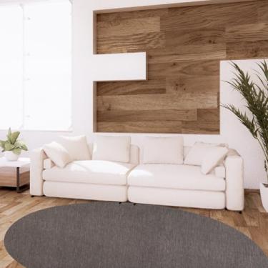 Imagem de Tapete Formato Orgânico Bean 200cm X 250cm Lumiere Têxtil Preto