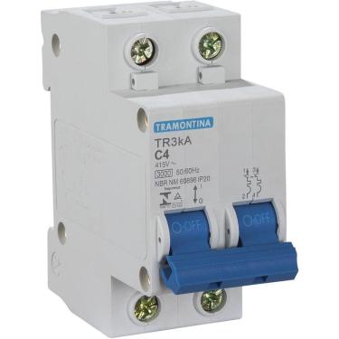 Imagem de Disjuntor Tr3ka 2 P 4 A Curva C Tramontina