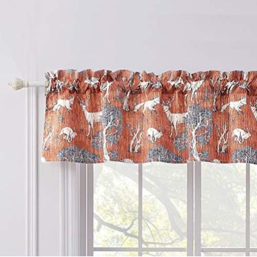 Imagem de Barefoot Bungalow Menagerie Janela Valance, 213 x 40 cm, Açafrão