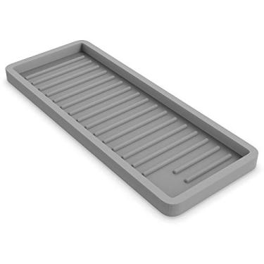 Imagem de ZAPPOWARE Organizador de pia de cozinha, Aço inoxidável, 12"x 12"x 4.7" (1 pcs), para Louça