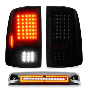 Imagem de Luz traseira + 3º terço lâmpada de carga de freio para Dodge Ram 1500 2009-2010 Dodge Ram 2500 e 3500 2010 para Ram 1500 e 2500 e 3500 2011-2018 Ram 1500 Classic 2019 fit Factory Halogog. en Modelo