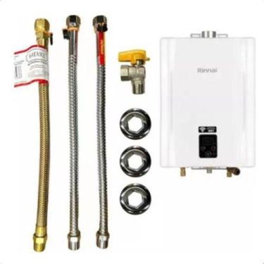 Imagem de Kit Instalação Aquecedor Gás Mais Segurança 30cm 1/2 Haenke - Hidrogas