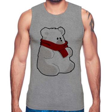 Imagem de Regata Urso Polar - Foca na Moda, Cinza, GG