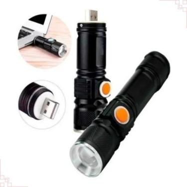 Imagem de Mini Lanterna Led Profissional Recarregável Zoom Strobo Usb - CAEL STO