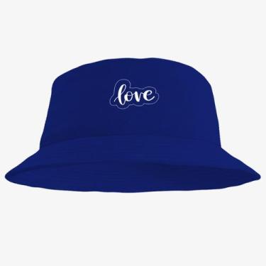 Imagem de Chapéu Bucket Hat Estampado Love - MP Moda Masculina, Único, Azul