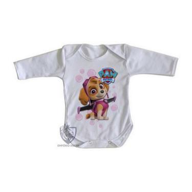 Imagem de  body nenê criança roupa bebê manga longa  Patrulha Canina Skye - Empó